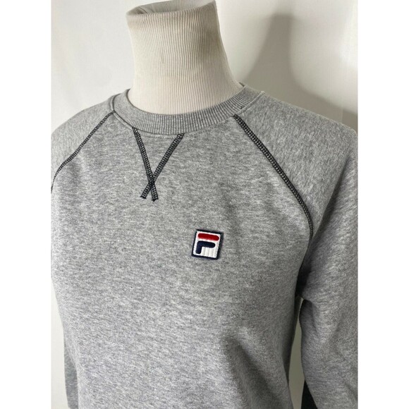 Fila Women's Sweatshirt Grey Long Sleeve Crewneck Size Small - Picture 3 of 7